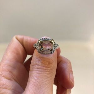 David Yurman noblesse morganite ring. Size 5